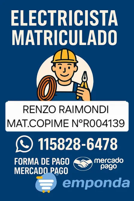 Electricista matriculado copime caba Balvanera - imagen 1