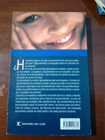 Libro el lenguaje secreto del cuerpo Lomas de Zamora