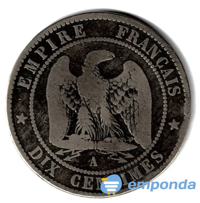 Moneda de francia 10 centimes 1854 (a) pocas unidades Villa Crespo - imagen 1