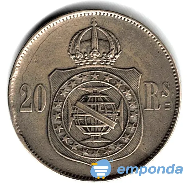 Moneda de BRASIL 20 reis 1869 pocas unidades Villa Crespo - imagen 2