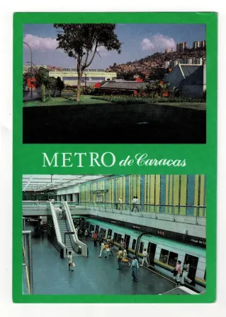 Tarjeta postal del metro de caracas (venezuela) Villa Crespo