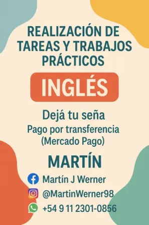 Tareas y Trabajos Prácticos en Inglés Villa Devoto