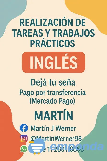Tareas y Trabajos Prácticos en Inglés Villa Devoto - imagen 1