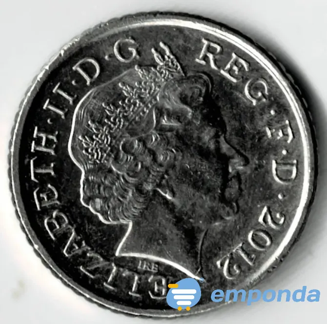 Moneda de Inglaterra 5 pence 2012 sin circular Villa Crespo - imagen 2
