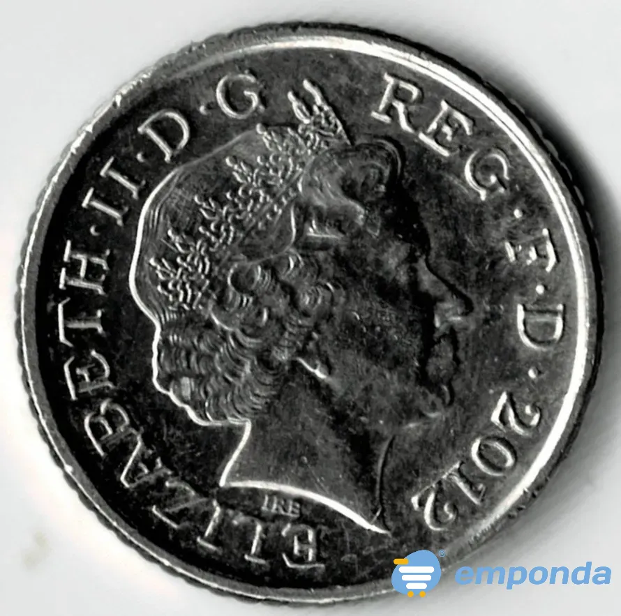 Moneda de Inglaterra 5 pence 2012 sin circular Villa Crespo - imagen 2