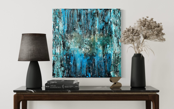 Pintura Abstracta Única - “Profundidades del Silencio” General San Martín