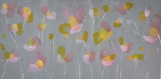 Pintura abstracta única - “jardín Eterno” General San Martín