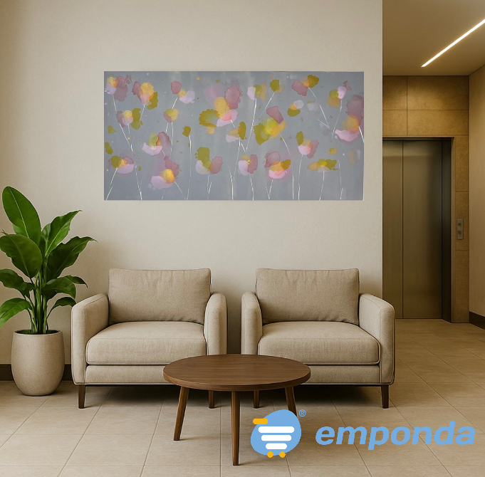 Pintura abstracta única - “jardín Eterno” General San Martín - imagen 1