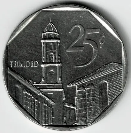 Moneda de Cuba 25 centavos 1994 excelente XF +++++ Villa Crespo