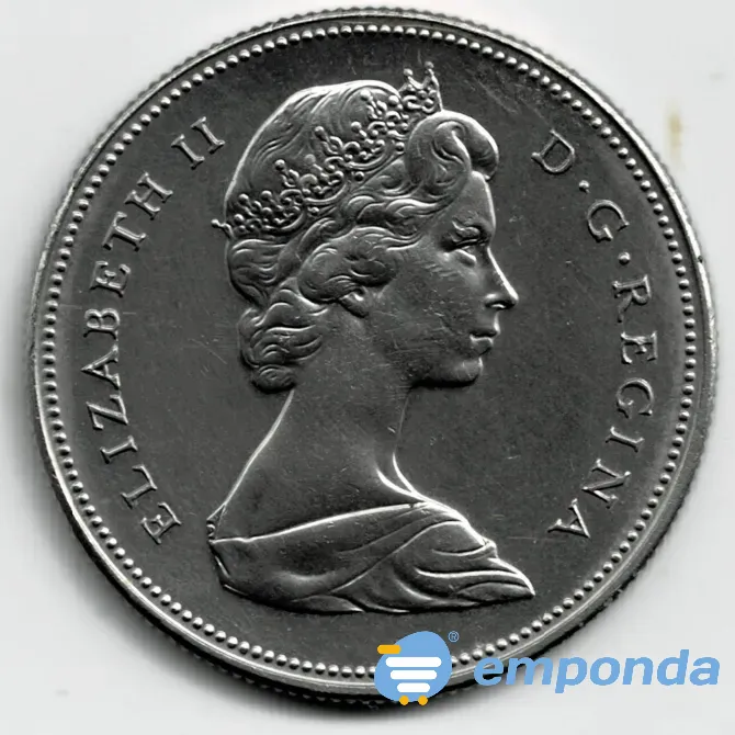 Moneda de Canadá 50 Cents 1969 XF +++++ Villa Crespo - imagen 2