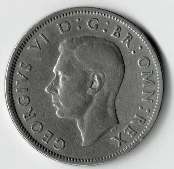 Moneda de Inglaterra 2 Shillings 1948 Pieza Recomendable Villa Crespo