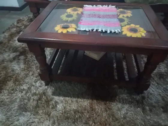 Juego de sillones algarrobo Flores