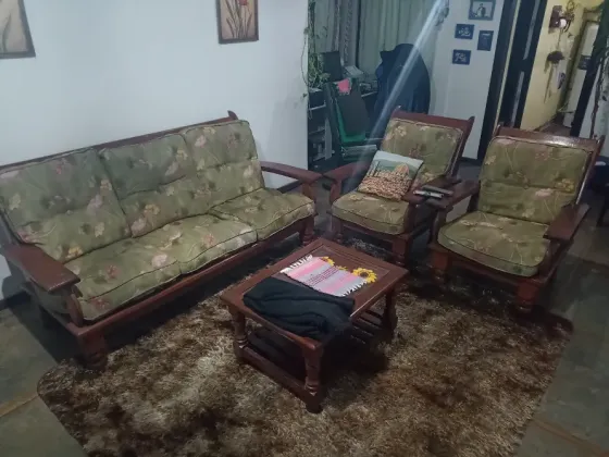 Juego de sillones algarrobo Flores