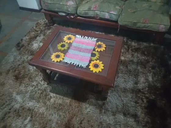 Juego de sillones algarrobo Flores