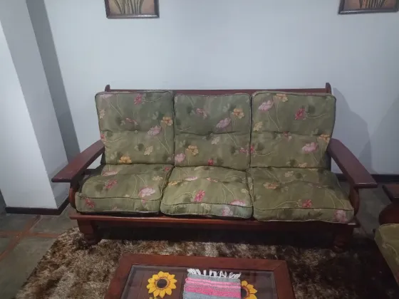 Juego de sillones algarrobo Flores