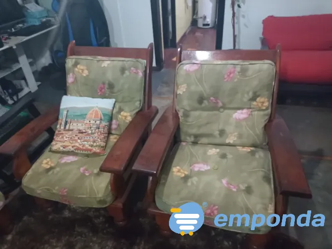 Juego de sillones algarrobo Flores - imagen 2