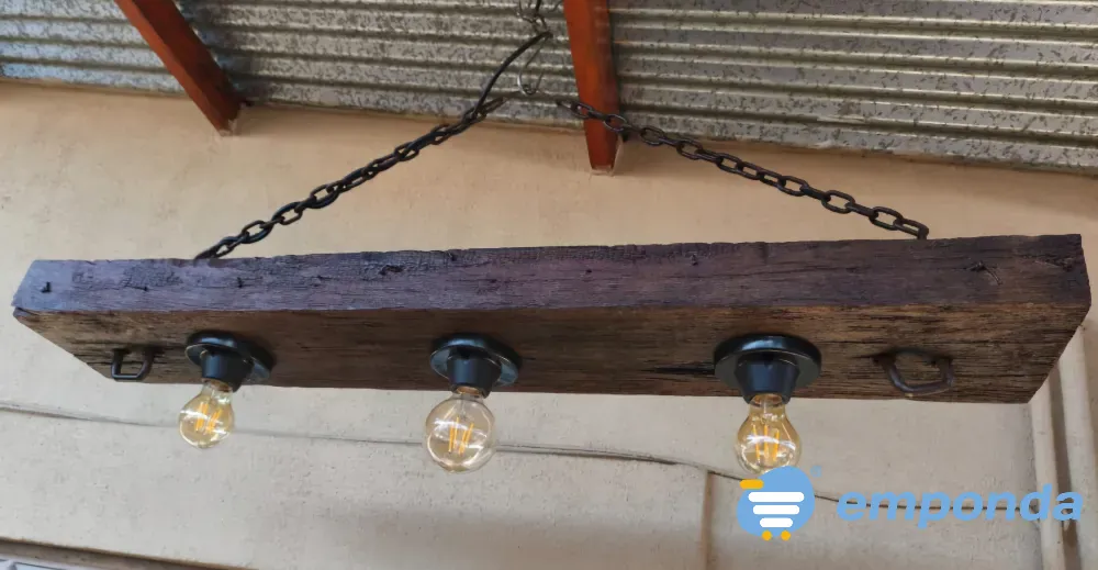 Lampara colgante industrial rustica Malvinas Argentinas - imagen 2