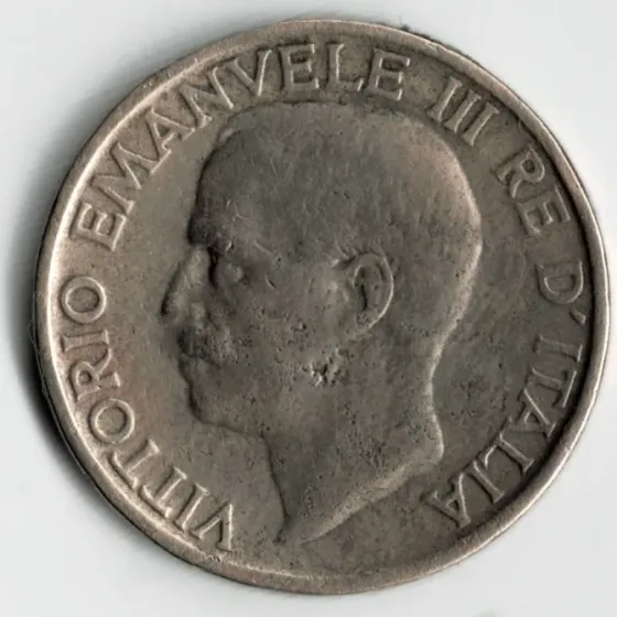 Moneda de Italia 10 Centésimi 1921 VF Villa Crespo