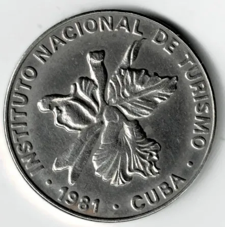 Moneda de Cuba 25 Centavos 1981 XF +++ Villa Crespo