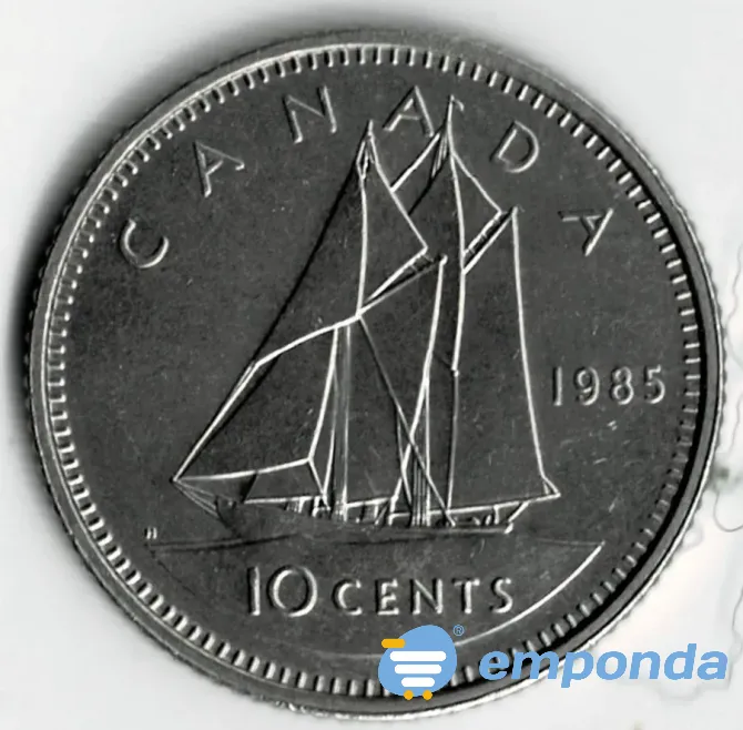 Moneda de Canadá 10 Cents 1985 - Oferta - Muy Buena Villa Crespo - imagen 1