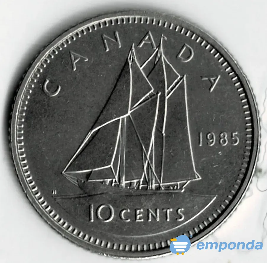 Moneda de Canadá 10 Cents 1985 - Oferta - Muy Buena Villa Crespo - imagen 1