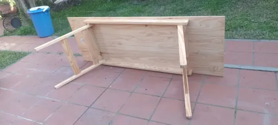 Mesa para quincho grande de pino como nueva Vicente López