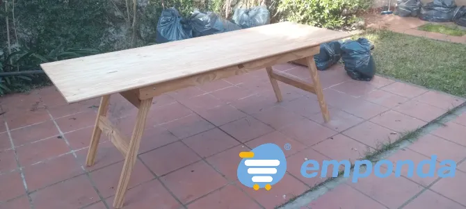 Mesa para quincho grande de pino como nueva Vicente López - imagen 2