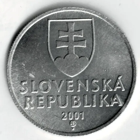 Moneda de Eslovaquia 20 Halierov 2001 Sin Circular Villa Crespo
