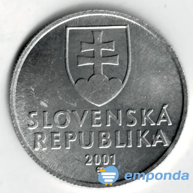 Moneda de Eslovaquia 20 Halierov 2001 Sin Circular Villa Crespo - imagen 2