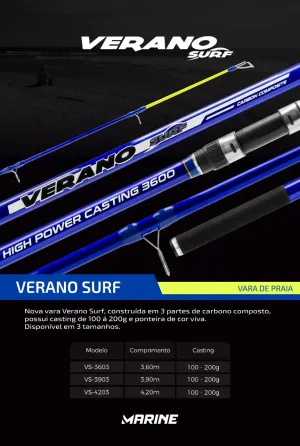 Caña de pescar marine sport verano 4, 20 metros La Matanza