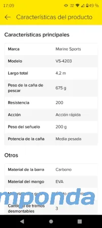 Caña de pescar marine sport verano 4, 20 metros La Matanza - imagen 5