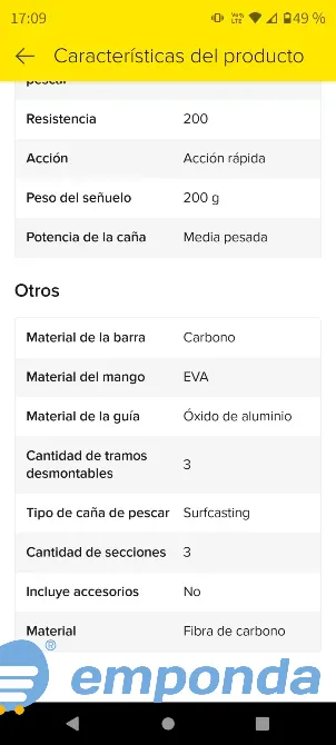 Caña de pescar marine sport verano 4, 20 metros La Matanza - imagen 4