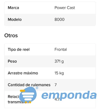 Reel powercast 80 La Matanza - imagen 2