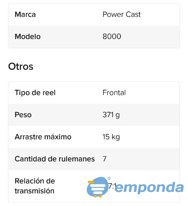 Reel powercast 80 La Matanza - imagen 2