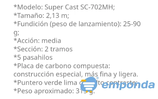 Caña supercast 2, 13 metros $28000 La Matanza - imagen 5