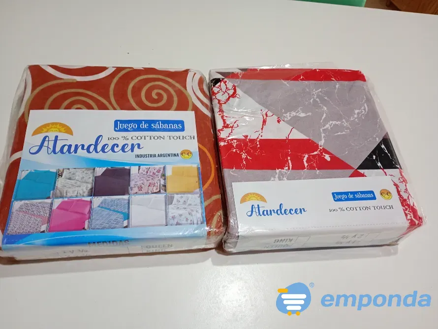 Juego de sábanas. Una plaza y media y de dos plazas y media Chascomús - imagen 1