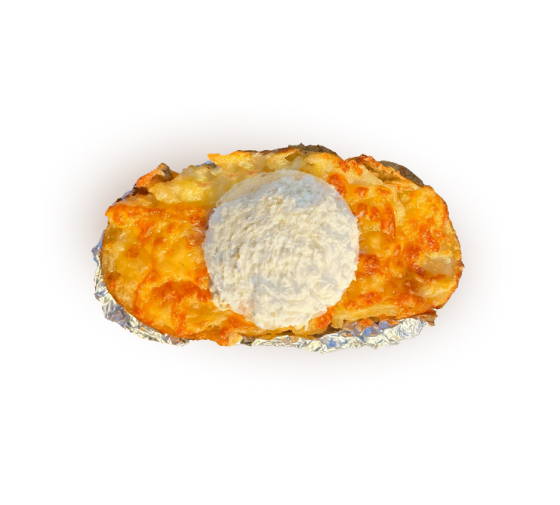 Papa grande Queso Crema&Aceitunas Monserrat