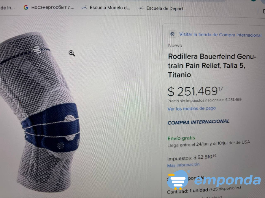 Bauerfeind rodilleras Palermo - imagen 1