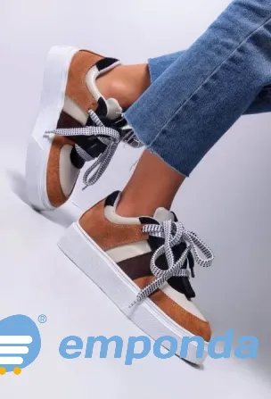 Zapatillas de cuero mujer Olivos - imagen 3