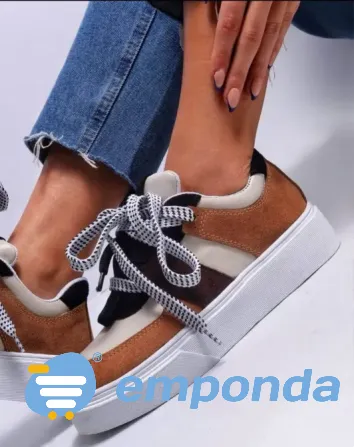 Zapatillas de cuero mujer Olivos - imagen 1