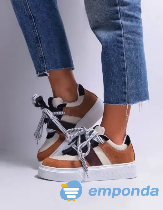 Zapatillas de cuero mujer Olivos - imagen 4