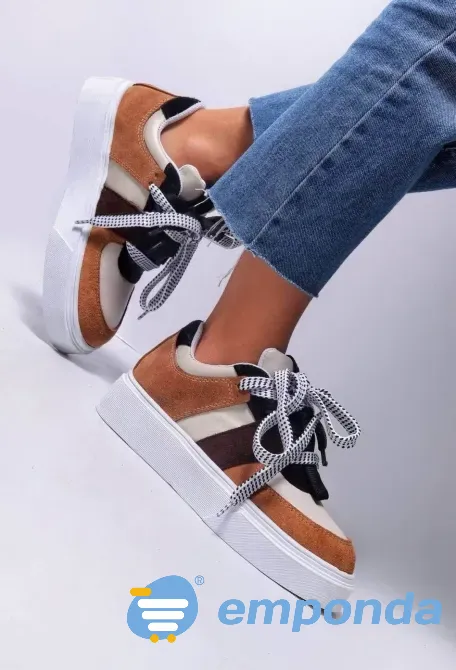 Zapatillas de cuero mujer Olivos - imagen 3