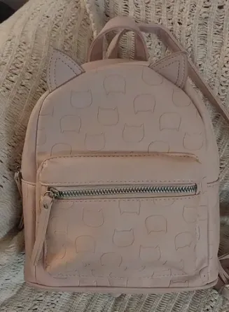 Mochila Nena Todomoda Rosa Gatito Impecable Córdoba