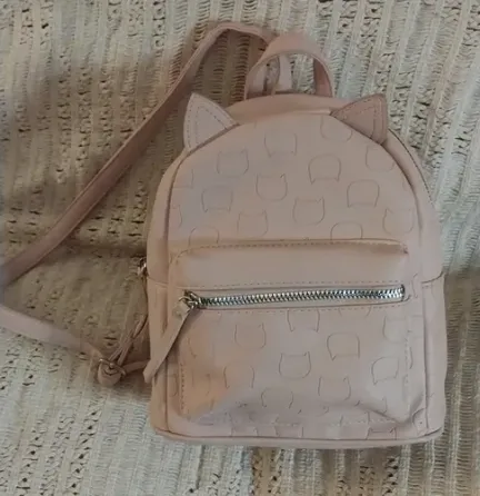 Mochila Nena Todomoda Rosa Gatito Impecable Córdoba