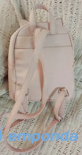 Mochila Nena Todomoda Rosa Gatito Impecable Córdoba - imagen 3