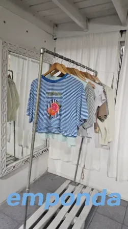 Remera rayada con estampa Bernal - imagen 1