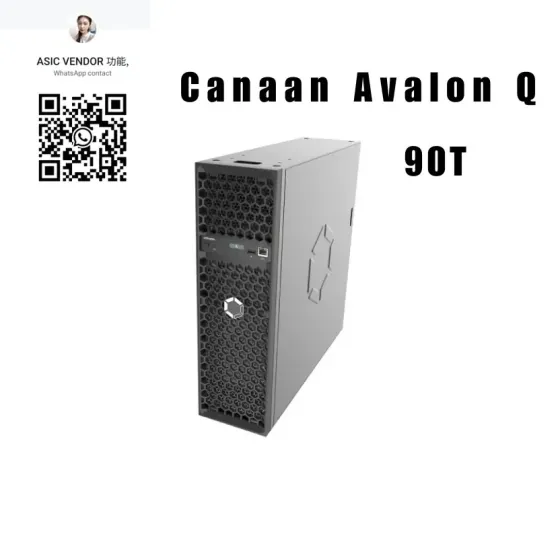 Minero Bitcoin Asic canaan Avalon Q 90T disponible 599 USDT Bahía Blanca