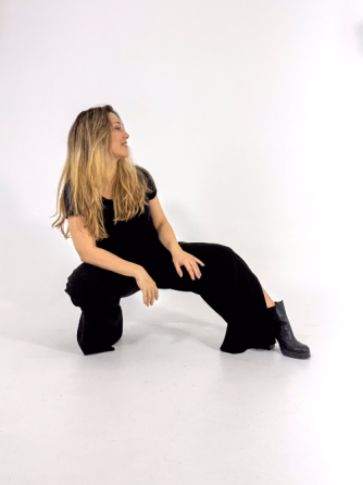 Pantalón de Lino Negro Cielito Flores