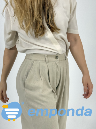 Pantalón de Lino Tierra Cielito Flores - imagen 2
