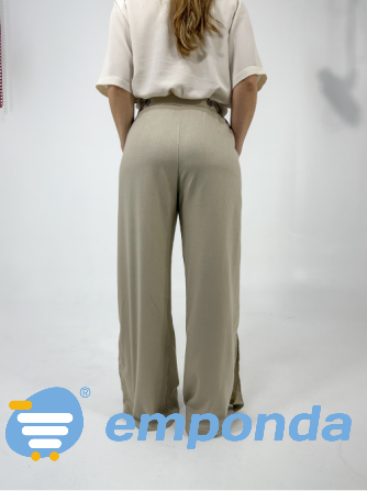 Pantalón de Lino Tierra Cielito Flores - imagen 3